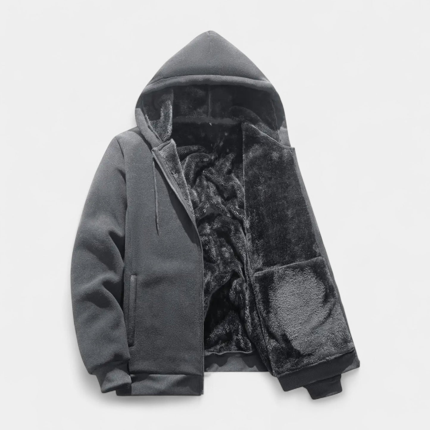 Solorfit | Sherpa Fleece Zip Hoodie for Men